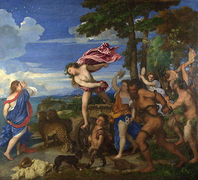 #ad Bacchus And Ariadne by Titian art painting print $12.99