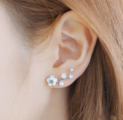 #ad Flower Stud Earrings $12.99