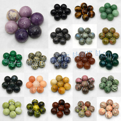#ad Wholesale 20mm Round Natural Gemstones Ball Crystal Healing Sphere Rocks Stones $4.48