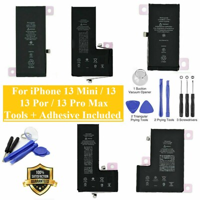 #ad OEM SPEC Replacement Internal Battery For iPhone 13 13 Pro Max Mini Tools $29.88