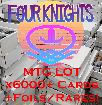 #ad 6000 MTG Magic Card Lot Collection Bulk with Foils Rares Magic The Gathering $119.99