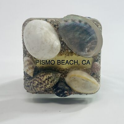 #ad Pismo Beach CA Seashells amp; Sand Collectible Gift Magnet Ceramic $7.95