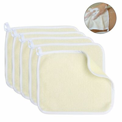 #ad 5pack Exfoliating Face and Body Wash Cloths Towel Soft Weave Bath Cloth Hot $9.17