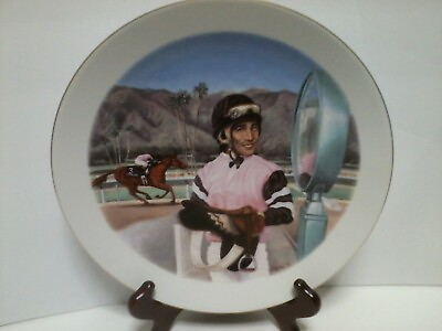 #ad Santa Anita Horse Race Park Laffit PincayJr Decorative Plate Second Series 1997 $39.99