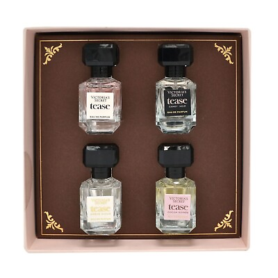 #ad Victoria#x27;s Secret Tease Mini Perfume Gift Set 4 Piece Eau De Parfum Travel Size $54.99