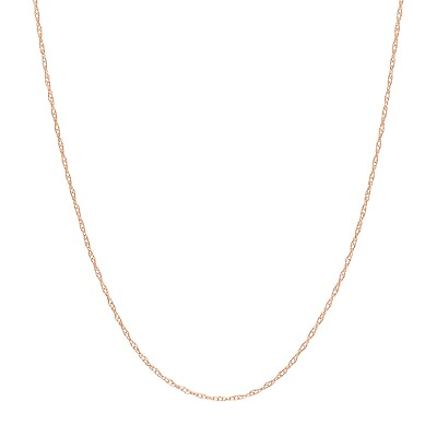 #ad 0.60mm Rope Chain Real 14K Rose Gold 18quot; $50.04