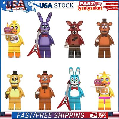 #ad 8pcs set FNAF Five Nights at Freddy#x27;s Action Figure Christmas Toy Pirate Toy set $11.88