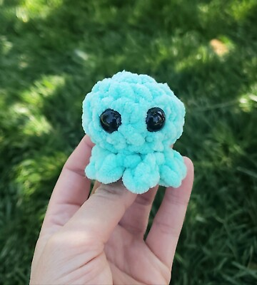 #ad Baby Octopus Plush Mini Crochet Handmade Amigurumi Plushie Stuffed Toy $5.00