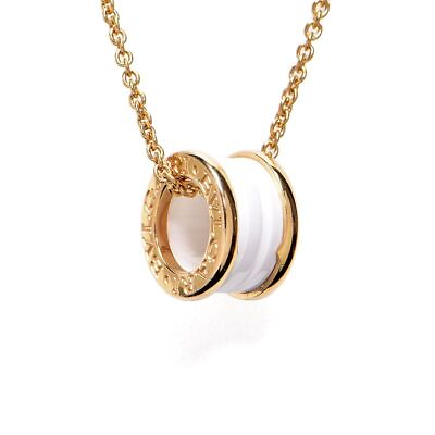 #ad Bvlgari B.Zero1 Au750 18K Rose Gold Ceramic Necklace 13.0g 38 40 42 44cm 13.0g $2799.67