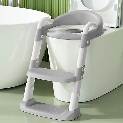 #ad Potty Chair potty training toilet seat with step stool ladder for Kids and Todd $22.39