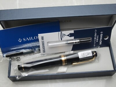 #ad Japanese Sailor Professional Gear Gold with converter Fine nib 11 2036 220 $161.50