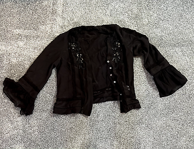 #ad Black Nanette Lepore blouse Size 8 $10.00