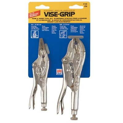 #ad Vise Grip 6 amp; 7 in. Alloy Steel Locking Pliers Set Silver 2 pk $21.58