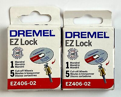 #ad Dremel EZ Lock Cut Off Wheel Starter Kit EZ406 02 2 Pack $27.50