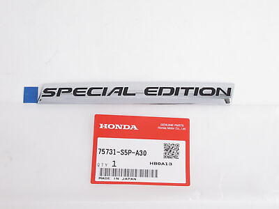 #ad Genuine OEM Honda Acura 75731 S5P A30 quot;SPECIAL EDITIONquot; Rear Emblem $45.15
