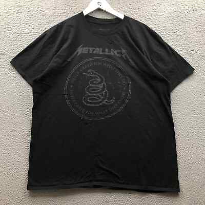 #ad Metallica T Shirt Men#x27;s XXL Short Sleeve Never Cared For What They Do Black $16.99