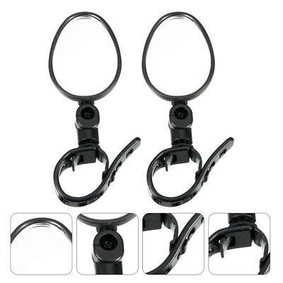 #ad 2x Rearview Cycle End Bar Mirrors Perfect for Safe amp; Confident Riding $7.38