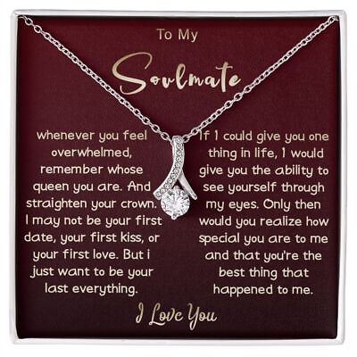 To Soulmate Necklace Gift For Girlfriend Wife Birthday Valentines Day Christmas $44.96