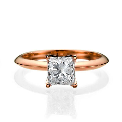 #ad 1 2 Carat F VS2 Certified Lab Created Diamond Engagement Ring Princess Cut 14K R $637.20
