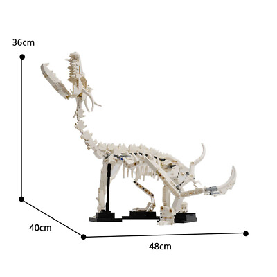 #ad Dragon Fossil Model with Display Stand 617 Pieces Bones of a Gigantic Dragon $54.49