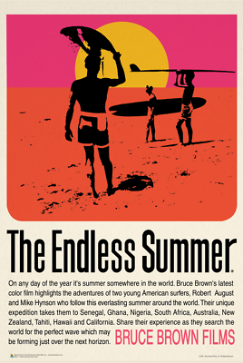 The Endless Summer Retro Movie Poster 24x36 $12.99