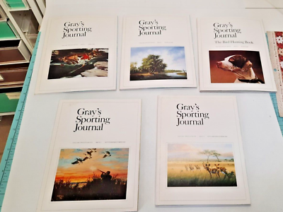 #ad Gray#x27;s Sporting Journal Volume 27 lot of 5 2002 Hunting Fishing Issues 2 6 $7.95