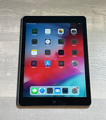 #ad Apple iPad Air 1st Gen. 16GB Wi Fi 9.7in Space Gray Unlocked Good condition $57.00
