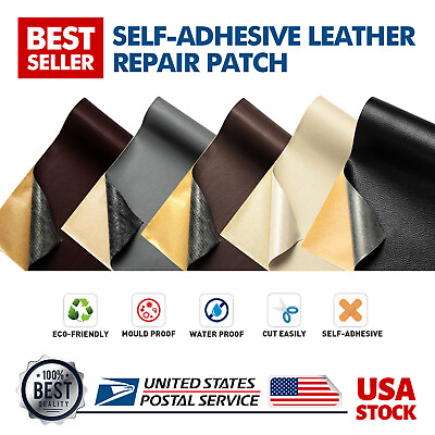 #ad Self Adhesive Patch Leather Repair Tape for Car Seats Couch Furniture Upholstery $8.99
