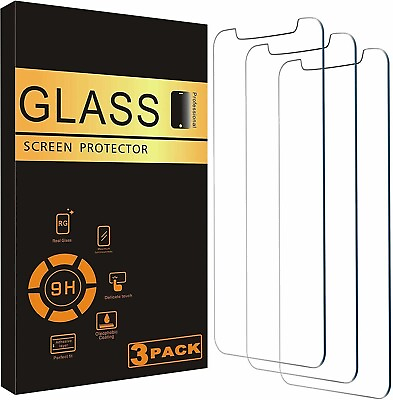 #ad 3X Tempered Glass Screen Protector For iPhone 15 14 13 12 11 Pro Max X XS XR 8 7 $2.97