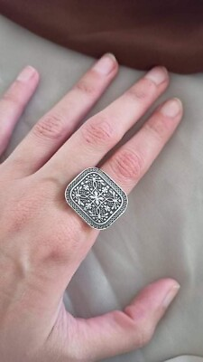 #ad Adjustable sterling silver ring $42.00