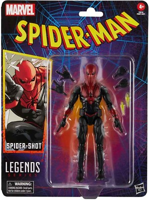 #ad Marvel Spider Man Legends Series Retro Spider Shot 6 Inch Action Figure $27.95