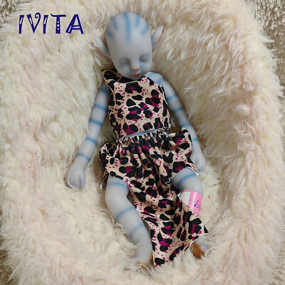 #ad IVITA 12 inch Full Body Silicone Little Doll Avatar Boy Doll Fairy Xmas Gifts $119.00
