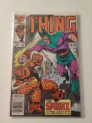 #ad MARVEL COMICS The Thing COMIC Number #34 1985 New Stand Edition Great Condition $17.99