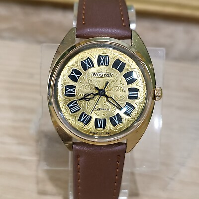 #ad Wostok Men#x27;s Watch USSR Vintage Soviet Mechanical Wristwatch. Gold Plated. $69.00