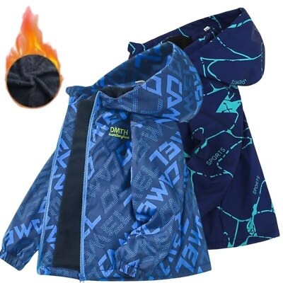 #ad Boys Outdoor Jacket Thick Winter Waterproof Jackets for Kids Warm Clothes Autumn $29.76