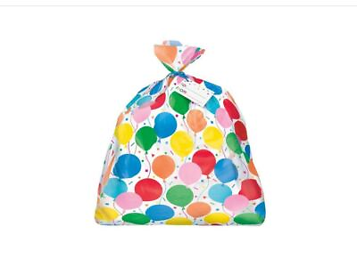 #ad Jumbo Plastic Gift Bag Birthday Colorful Balloons w Card 36 x 44 $3.99