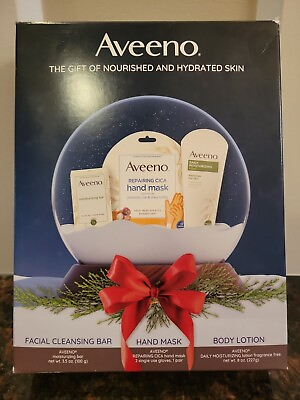 #ad AVEENO The Gift of Nourished and Hydrated Skin 3 Items In Box $16.99