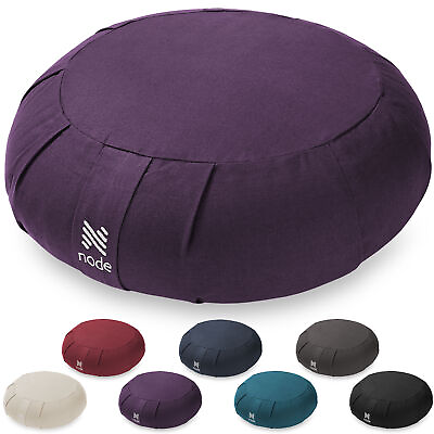#ad 15quot; Round Organic Cotton Buckwheat Hull Zafu Meditation Cushion Pillow $34.99