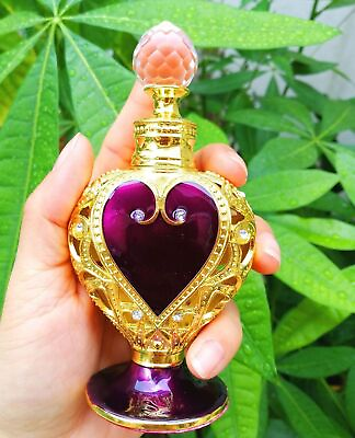 12ml Vintage Love Empty Metal Perfume Bottle Refillable Essential Oil Gift New $8.99