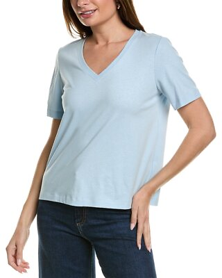 #ad Lafayette 148 New York James V Neck Linen Blend T Shirt Women#x27;s $69.99