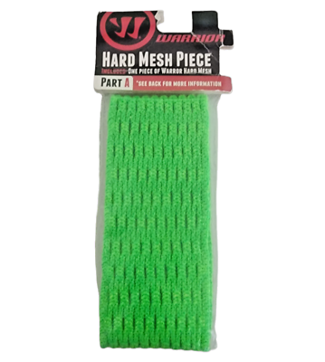 #ad Warrior Part A Hard Mesh Piece Lacrosse Replacement Head Mesh Neon Green $8.97