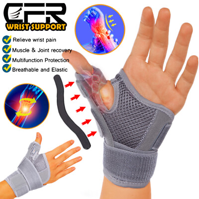 #ad Thumb Wrist Brace Support Hand Sprain Carpal Tunnel Arthritis Running Left Right $7.08
