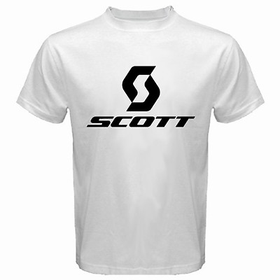 #ad New Scott Bicycle Logo Men#x27;s White T Shirt Size S to 5XL $16.99