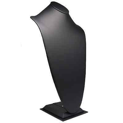 #ad Tall Black Leatherette Jewelry Necklace Display Stand 22quot; Tall $49.27