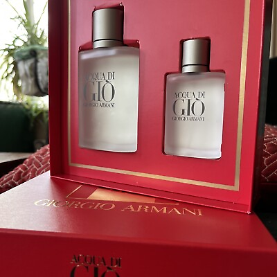 #ad Acqua Di Gio by Girogio Armani 2 pc gift set for Men 3.4 oz EDT Spray1.0 oz EDT $79.95