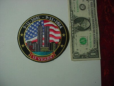 #ad Patch WTC 2001 2014 13 year $7.50