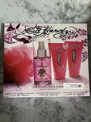 #ad #ad New Ed Hardy Love Kills Slowly Gift Set Fragrance Mist Body Lotion Body Wash $20.00