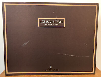 Vintage Genuine Louis Vuitton Empty Mallatier A Paris Gift Shoe Box 15.75x12.25 $103.50