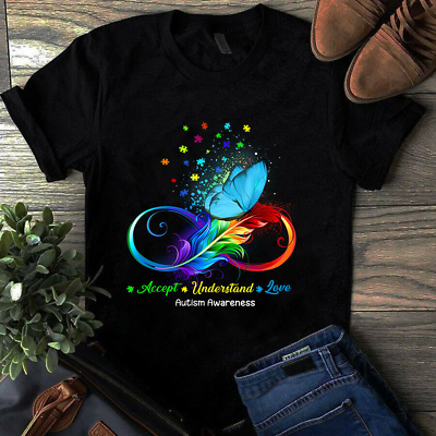 #ad Accept Understand Love Autism Awareness Butterfly Gift Tshirt $22.95