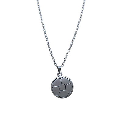 #ad Soccer Ball Necklace Stainless Steel Jewelry $8.99